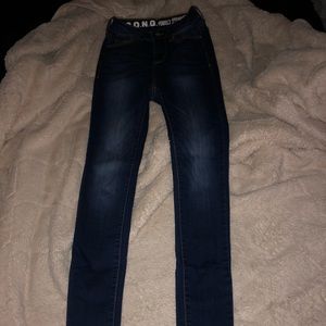 Highwaisted super skinny jeans (dark wash)